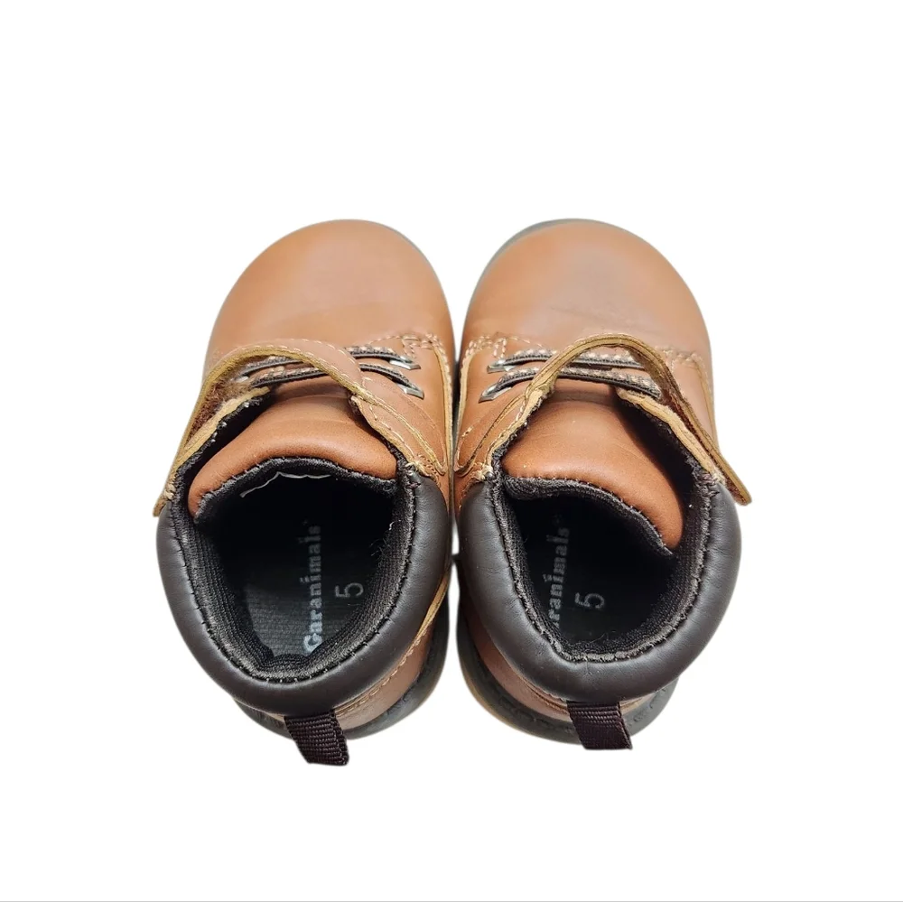 Garanimals Brown‎ Leather Kids Hiking Toddler High Top Boots
